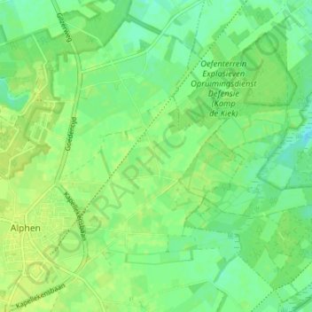 Carte topographique Looneind, altitude, relief