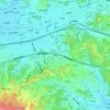 Carte topographique 南郷, altitude, relief