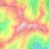 Carte topographique Monte Capio, altitude, relief