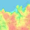 Carte topographique Tannée, altitude, relief