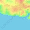 Carte topographique Sainte-Marie-sur-Mer, altitude, relief