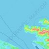 Carte topographique Piran / Pirano, altitude, relief