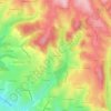 Carte topographique La Combe, altitude, relief