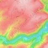 Carte topographique Auf der Höhe, altitude, relief