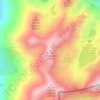 Carte topographique Pic de Malcaras, altitude, relief