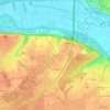 Carte topographique Coesnon, altitude, relief