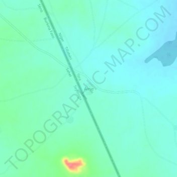 Carte topographique Aine, altitude, relief