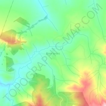 Carte topographique Bom Jesus, altitude, relief