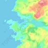Carte topographique Scourie, altitude, relief