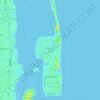 Carte topographique Palm Beach Isles, altitude, relief