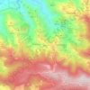 Carte topographique Bejia, altitude, relief