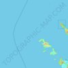 Carte topographique Pulau Benggala, altitude, relief