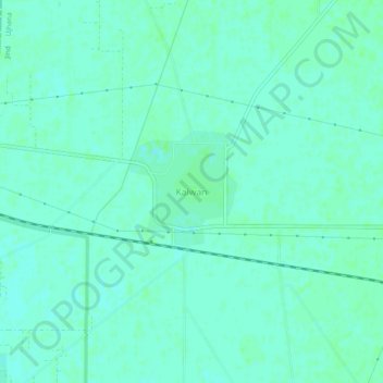 Carte topographique Kalwan, altitude, relief