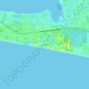 Carte topographique Gulf Pines, altitude, relief