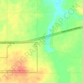 Carte topographique Eagle Valley, altitude, relief