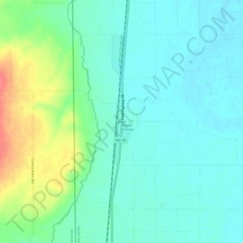 Carte topographique Dore, altitude, relief