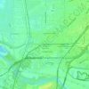 Carte topographique North Sacramento, altitude, relief