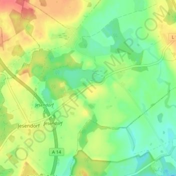 Carte topographique Trams, altitude, relief