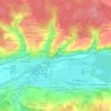 Carte topographique Les Verts Manteaux, altitude, relief