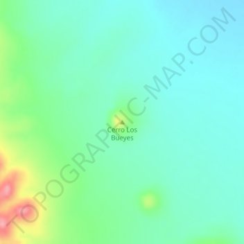 Carte topographique Cerro Los Bueyes, altitude, relief