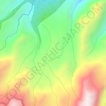 Carte topographique Buenavista, altitude, relief