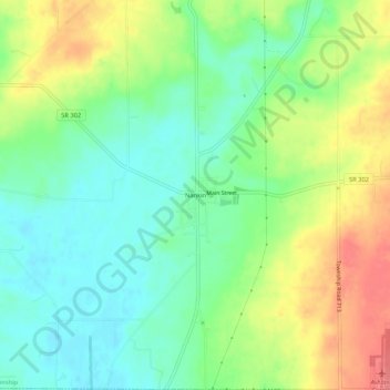 Carte topographique Nankin, altitude, relief