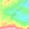 Carte topographique Γερακάρι, altitude, relief