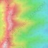 Carte topographique Yatsugatake Mountains, altitude, relief