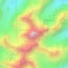 Carte topographique Алматы, altitude, relief