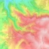 Carte topographique Issanchou le Haut, altitude, relief
