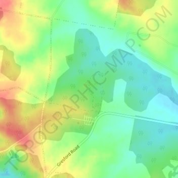 Carte topographique Hunter Valley, altitude, relief