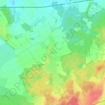 Carte topographique Ramsach, altitude, relief