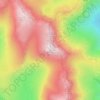 Carte topographique Bowfell, altitude, relief