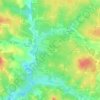 Carte topographique Le Vert, altitude, relief