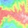 Carte topographique Umm Qeis, altitude, relief