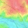 Carte topographique Le Briou, altitude, relief