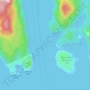 Carte topographique Ripple Rock, altitude, relief