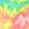 Carte topographique Le Grand Mas, altitude, relief
