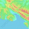 Carte topographique Novorossiisk, altitude, relief