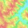 Carte topographique Le Grand Monguillet Nord, altitude, relief