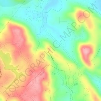 Carte topographique Cheppara, altitude, relief