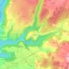 Carte topographique Anglards, altitude, relief