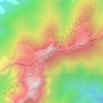 Carte topographique Pico do Marinzinho, altitude, relief