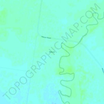 Carte topographique Wilson, altitude, relief