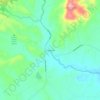Carte topographique Lowesville, altitude, relief