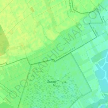 Carte topographique Plon, altitude, relief