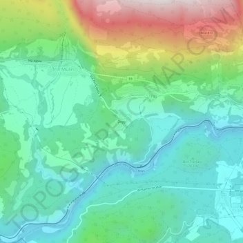 Carte topographique Digg, altitude, relief