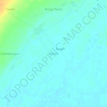 Carte topographique Bouma, altitude, relief