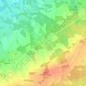 Carte topographique Drögenbostel, altitude, relief
