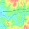 Carte topographique Vilar de Ledra, altitude, relief